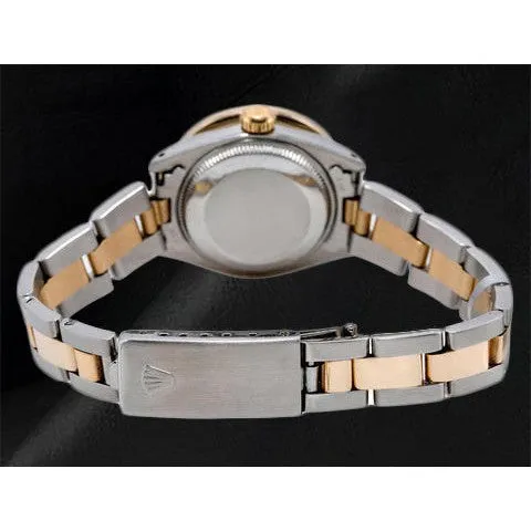 HarryChadEntcom Bracelets Rolex Datejust 26 mm Pink Mother Of Pearl Diamond Dial Two Tone Oyster Bracelet Watch